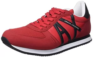 Sneakersy męskie - Armani Exchange Sneakersy XUX017 XCC68 K667 Czerwony - grafika 1