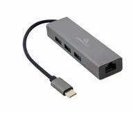 Huby USB - Gembird Hub A-CMU3-LAN-01 - miniaturka - grafika 1