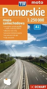 Demart  Pomorskie TIR mapa samochodowa dla zawodowców - Atlasy i mapy - miniaturka - grafika 1