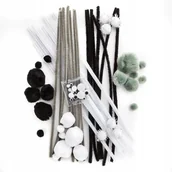 Zabawki kreatywne - Świąteczny Zestaw Kreatywny Czarno-Biały Dpcraf - miniaturka - grafika 1