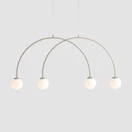 Lampy sufitowe - Una Beige S lampa wisząca 4xE14 - miniaturka - grafika 1