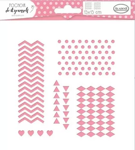 Aladine Szablon do DIY 15x15 cm - geometryczne kształty 01 81054 - Scrapbooking - miniaturka - grafika 1