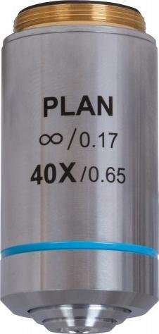 Mikroskop Levenhuk Obiektyw planarno-achromatyczny z korekcją do nieskończoności Levenhuk MED 40x 76077