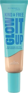 Rimmel Kind & Free Glow It Up Skin Tint Nawilżający podkład do twarzy, 001 Fair Porcelain - Podkłady do twarzy - miniaturka - grafika 1