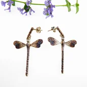 Kolczyki - Kolczyki Ważki II na sztyftach - miniaturka - grafika 1