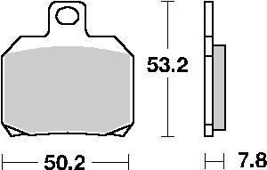 Sbs Klocki Hamulcowe Kh266 Street Ceramic Aprilia 1000rsv Tył - Klocki hamulcowe - miniaturka - grafika 1