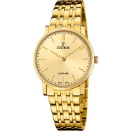 Zegarki damskie - Festina Swiss Made 20048/3 zegarek damski złoty na bransolecie - miniaturka - grafika 1
