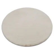 Dywany - Dywan BUNNY koło beż IMITACJA FUTRA KRÓLIKA beżowy koło 120 cm - miniaturka - grafika 1