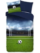 Pościel dla dzieci - Pure Komplet pościeli "Jasper" w kolorze granatowo-zielonym z mikrofibry - miniaturka - grafika 1