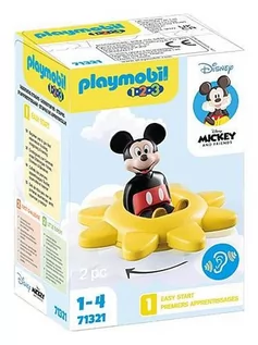 Klocki - Playmobil Disney & Mickey and Friends 1.2.3 & Disney: Myszka Miki i słoneczko-grzechotka 71321 - grafika 1