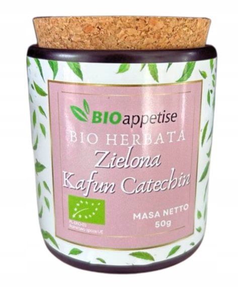 Bio herbata zielona Kafun Catechin, Camelia Sinensis Benifuki katechiny