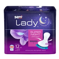 Pieluchy dla dorosłych - Seni Lady, wkładki urologiczne, Super Night, 12 sztuk - miniaturka - grafika 1