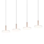 Lampy sufitowe - Wisząca lampa na listwie CELESTE 354910465 Trio LED 28W 3000K biały brązowy - miniaturka - grafika 1