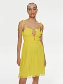 Sukienki - Patrizia Pepe Sukienka letnia 2A2714/A061-Y447 Żółty Regular Fit - miniaturka - grafika 1