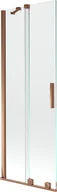 Parawany nawannowe - Mexen Velar parawan nawannowy 2-skrzydłowy przesuwny 75 x 150 cm, transparent, różowe złoto - 896-075-000-01-60 - miniaturka - grafika 1