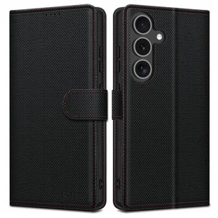 Etui TECH-PROTECT Wallet RS do Samsung Galaxy S25 Czarno-czerwony - Etui i futerały do telefonów - miniaturka - grafika 1
