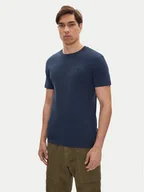 Koszulki męskie - Mustang T-Shirt Allen 1016486 Granatowy Slim Fit - miniaturka - grafika 1