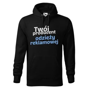 Bluza reklamowa męska z kapturem 320g z logo własnym nadrukiem odzież reklamowa - Moda i Uroda OUTLET - miniaturka - grafika 1