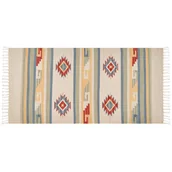 Dywany - Dywan bawełniany kilim 80 x 150 cm wielokolorowy APARAN - miniaturka - grafika 1