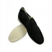 Mokasyny męskie - Mokasyny męskie zamszowe Old Money 47 - miniaturka - grafika 1