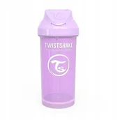 Shakery i bidony sportowe - Twistshake Twistshake Twistshake Butelka ze Słomką 360ml Pastelowa Fioletowa - miniaturka - grafika 1