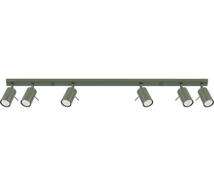 Sollux SL.1505 - Oświetlenie punktowe RING 6xGU10/10W/230V zielony - Lampy sufitowe - miniaturka - grafika 1