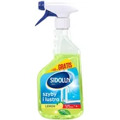 Środki do podłóg i mebli - Płyn do mycia szyb SIDOLUX Crystal Cytryna 650 ml - miniaturka - grafika 1