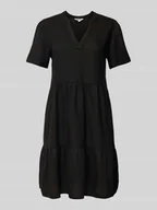 Sukienki - Sukienka casualowa o kroju comfort fit z mieszanki wiskozy i lnu model ‘TIRI-CARO’ - miniaturka - grafika 1