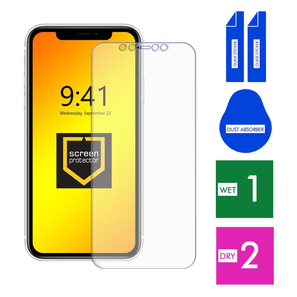 SZKŁO HARTOWANE DO APPLE IPHONE XR SZYBKA 9H OCHRONNE PANCERNE