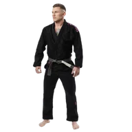 Kimona, stroje i obuwie - MANTO Kimono Do Bjj Gi X5 Czarno-Purpurowe - miniaturka - grafika 1
