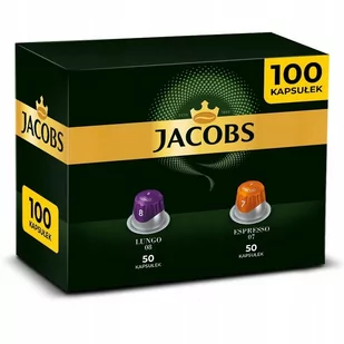Kapsułki Jacobs komp.z Nespresso* 100szt Espresso 7, Lungo 8 - Kawa w kapsułkach i saszetkach - miniaturka - grafika 1
