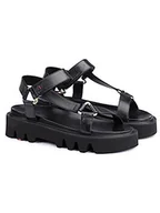 Sandały damskie - LLOYD Skórzane sandały w kolorze czarnym - miniaturka - grafika 1