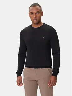 Guess Sweter M4YR29 Z3DM0 Czarny Regular Fit - Swetry męskie - miniaturka - grafika 1