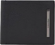 Portfele - Calvin Klein Męskie nowoczesne BAR Bifold 5CC W/Portfele na monety, czarny Ck, jeden rozmiar, Ck czarny, Rozmiar Uniwersalny - miniaturka - grafika 1