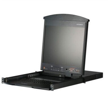 Przełącznik Aten Przełącznik KVM Over IP KL1508AiM, 8 portów, LCD 43 cm, VGA, PS/2-USB, układ CH 14.01.6201