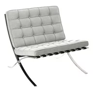 Fotele - D2.Design Fotel BA1 tkanina jasny szary 182854 - miniaturka - grafika 1