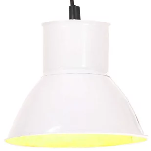 VidaXL Lampa wisząca, 25 W, biała, okrągła, 17 cm, E27 320574 - Lampy sufitowe - miniaturka - grafika 1