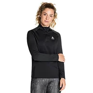 Bluzy damskie - Odlo Damska bluza Midlayer Ceramiwarm Element czarny czarny S - miniaturka - grafika 1