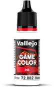 Akcesoria i części modelarskie - Vallejo 72082 White Game Ink - miniaturka - grafika 1