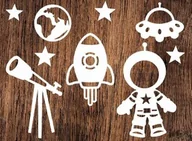 Zabawki kreatywne - Zestaw: kosmos- wycinanka z kartonu - miniaturka - grafika 1
