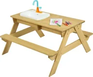 Place zabaw - vidaXL TP Toys Stół piknikowy dla dzieci z umywalką i piaksownicą - miniaturka - grafika 1