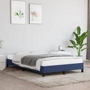 Łóżka - Lumarko Rama łóżka, niebieska, 120x200 cm, obita tkaniną - miniaturka - grafika 1