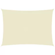 Parasole ogrodowe - vidaXL Prostokątny żagiel ogrodowy, tkanina Oxford, 5x7 m, kremowy 135220 - miniaturka - grafika 1