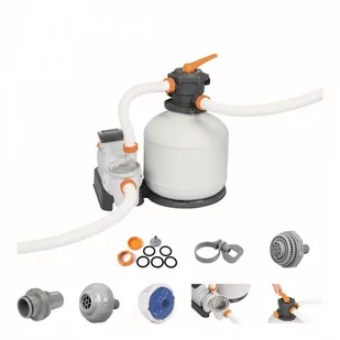 Pompa Basenowa Piaskowa 2600 Gal. BESTWAY kod: RA-58486 - Akcesoria do basenów - miniaturka - grafika 1