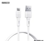 Kable USB - KABEL REMAX LEYA SERIES RC-C093 2.4A USB/MICRO USB 1M WHITE - miniaturka - grafika 1