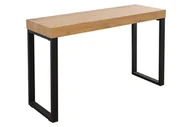 Biurka - King Home Biurko OAK 120 dąb - fornirowany MDF, nogi metalowe BST19WEEI/IA1-1 - miniaturka - grafika 1