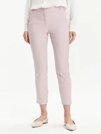 Spodnie damskie - Marella Chinosy Turku 2413131041 Różowy Slim Fit - miniaturka - grafika 1