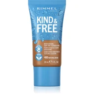 Podkłady do twarzy - Rimmel, Kind & Free, Wegański podkład nawilżający, 400 Natural Beige, 30ml - miniaturka - grafika 1