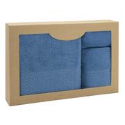 Ręczniki - Zestaw 3 ręczników Solano Niebieski 30x50+50x90+70x140 Darymex - miniaturka - grafika 1