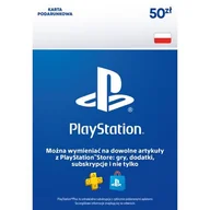 Kody i doładowania cyfrowe - Kod aktywacyjny SONY PlayStation Network 50 zł - miniaturka - grafika 1